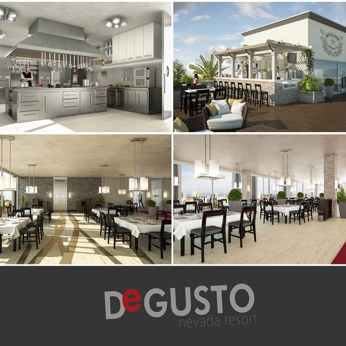 Design di 3d realistic interior designs for a rooftop terrace restaurant/lounge di Danvisual