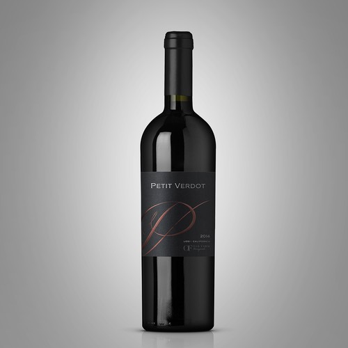 Design a new wine label for our new California red wine... Diseño de Byteripper