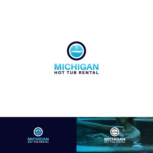 Michigan Hot Tub Rental Logo Design Contest Design by ekhodgm