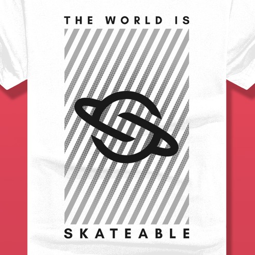 The World is Skateable ... and we need an awesome tee design Design réalisé par ScottTierneyCreative