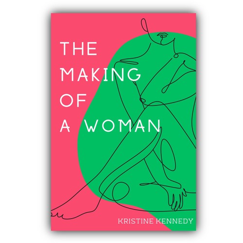 Wow factor book cover for women's contemporary fiction novel Design by Valentina Egina