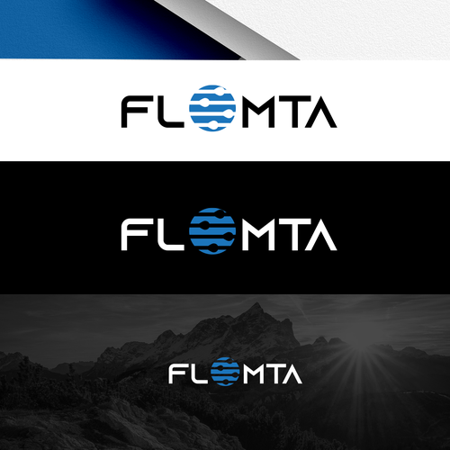 Flomta | Flow /ˈmiːtə/ logo for remote metering application Design by END™