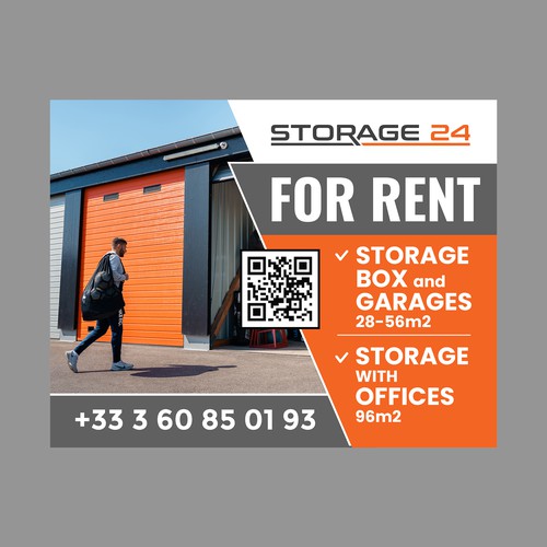 Creative banner design for a storage company Design by dezignedge*