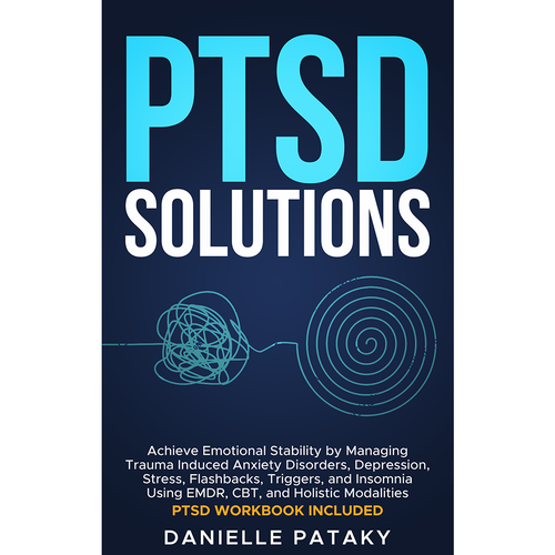 Captivating book cover design that shows the feelings associated with healing from PTSD trauma Design by Farax Ahmed