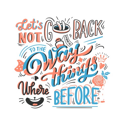 Typographic illustration to empower women leaders for festival Design by HannaSymo