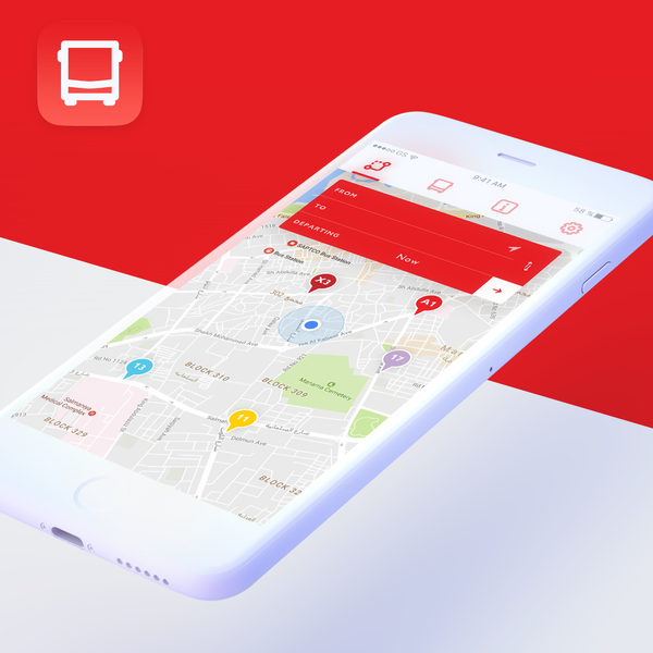 Design by heribert c titled "UX/UI Bus Service App"
