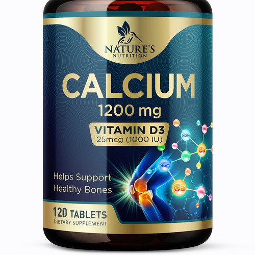 Calcium Plus Vitamin D3 Design Needed for Nature's Nutrition Design by FreshApple