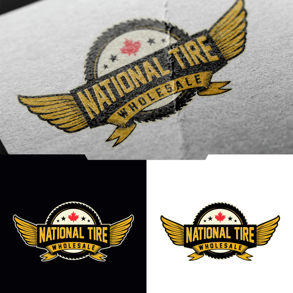 Design by ryART titled "Badge logo for National Tire Wholesale"