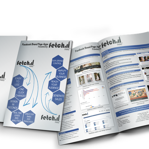 Create the next brochure design for social media SaaS brochure Diseño de stoodio.id