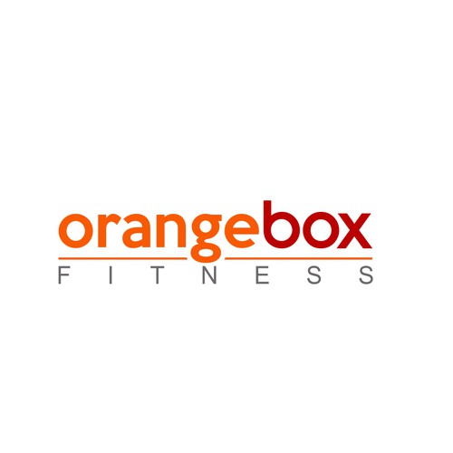 New Orange Box Fitness Logo Design by Harleen™