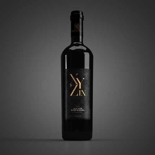 Gothic Old Vine Zinfandel Wine Label Design by sougatacreative