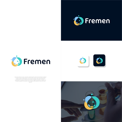 Fremen: sleek icon/logo for a biotech company developing a sustainable water collection and filtration system-ontwerp door tomijunkier