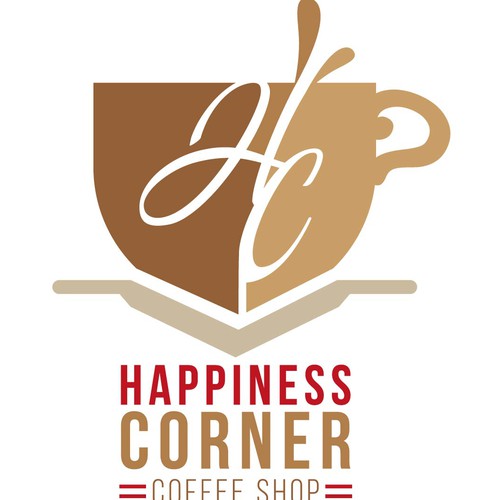 Design a unique logo for Happiness corner cafe | Logo design contest