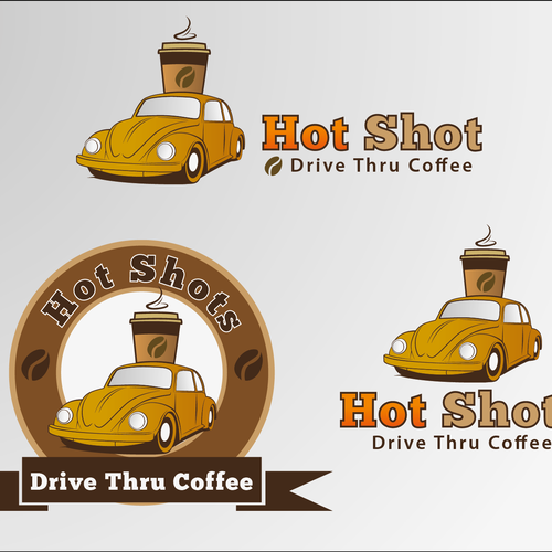 Hot Shots Drive Thru coffee needs a new logo | Logo design ...