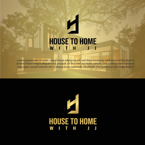 コンペ「"House to Home with JJ" REAL ESTATE AGENT LOGO!!」のデザイン by Farjana_Shilaさん 