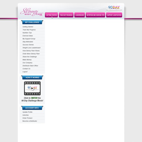 Create the next website design for Skinny Fiber 90 Day Weight Loss Challenge Design by Gabriel™