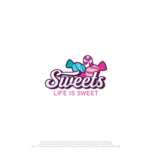 Logo for scandinavian high end Pick N Mix candy store Design by D4.studio