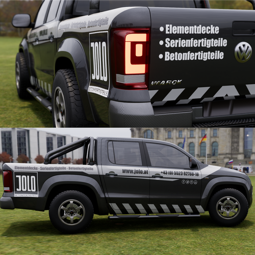 Fahrzeugbeschriftung VW Amarok Diseño de TANSA ART