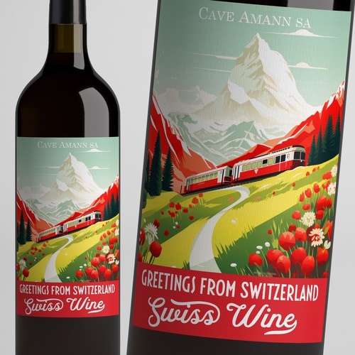 SWISS WINE for tourists Design by Windmill Designer™