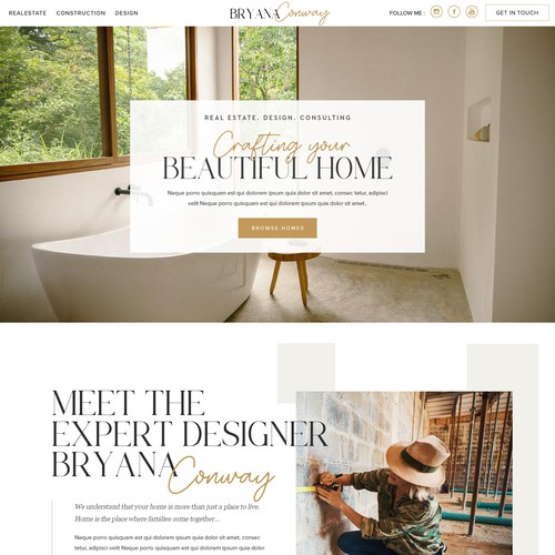 REALESTATE WEBSITE DESIGN - BRYANA CONWAY Design by ElevenEleven