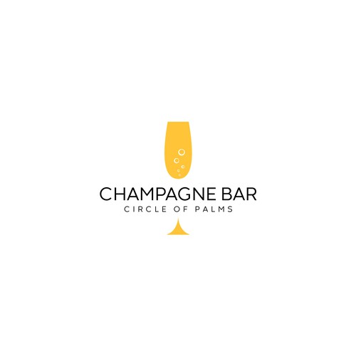 Luxury and modern Champagne Bar logo Design réalisé par Sibandros