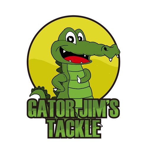 Create a fun Gator for Gator Jim's Fishing Tackle Outpost | Logo design ...