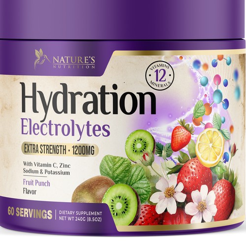 Hydration Electrolytes Design Needed for Nature's Nutrition Design by UnderTheSea™