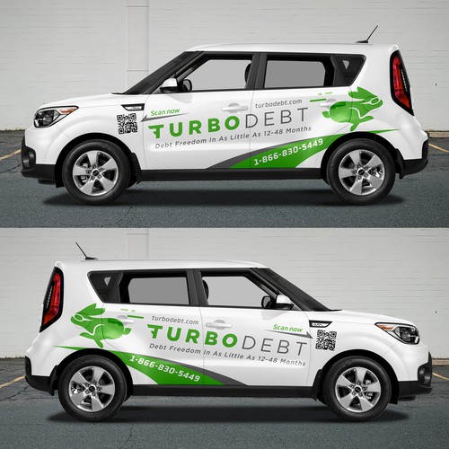 Kia Soul Car Wrap Design for Hot Fintech Startup Design by Duha™