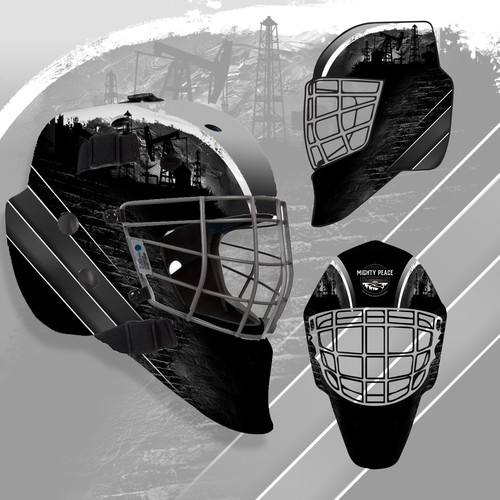 Blank canvas - goalie mask, Illustration or graphics contest