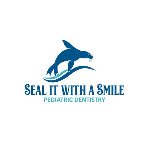 Modern and fun seal logo & branding package for new pediatric dentist! Diseño de nik007