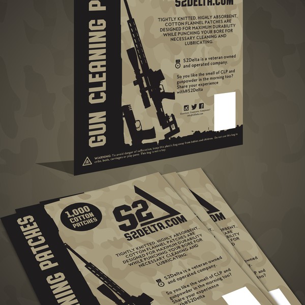 gun cleaning package packing design