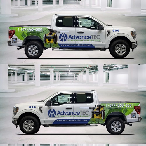 Design a Cutting-Edge, Classy Truck Wrap for AdvanceTEC – Highlighting Innovative Technology Design by Ardi Yodam