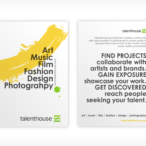 Designers: Get Creative! Flyer for Talenthouse... Design by Ист™