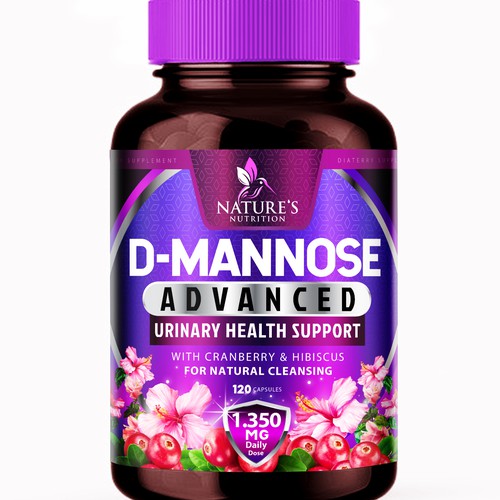 Colorful D-Mannose Design Needed for Nature's Nutrition Design réalisé par agooshe