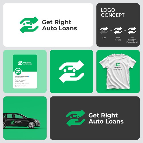 Get Right Auto Loans Logo Design by Calvin R