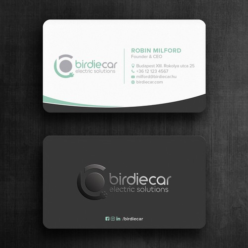 business card for company called birdie Design by Felix SH