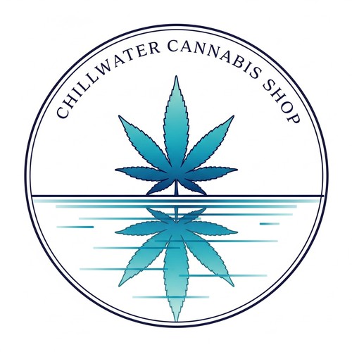 Chillwater Cannabis Shop Logo - Calm the Noise, Find Your Better Design by Kavinda Malaka