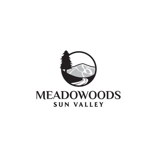 Logo for the most beautiful place on earth...The Meadowoods Resort Diseño de RaccoonDesigns®
