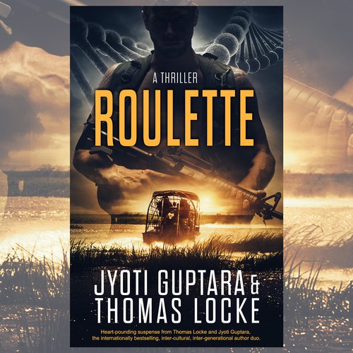 Thriller book cover (action / adventure / mystery) Design by Betelgeuse