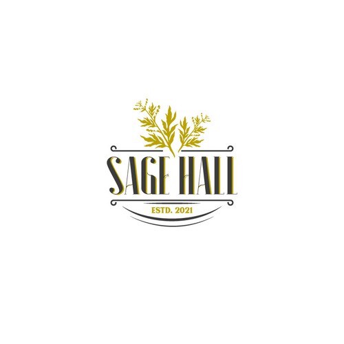 Sage Hall - Country Swing Dance & Wedding Venue Logo Design by Mararti