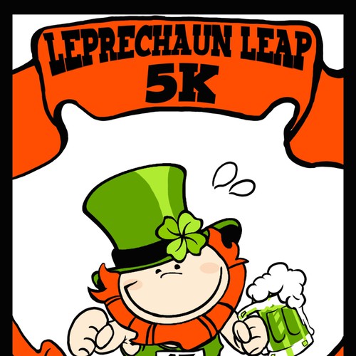 New design wanted for "St. Patty's Day 5k Leprechaun Leap" Diseño de devondad