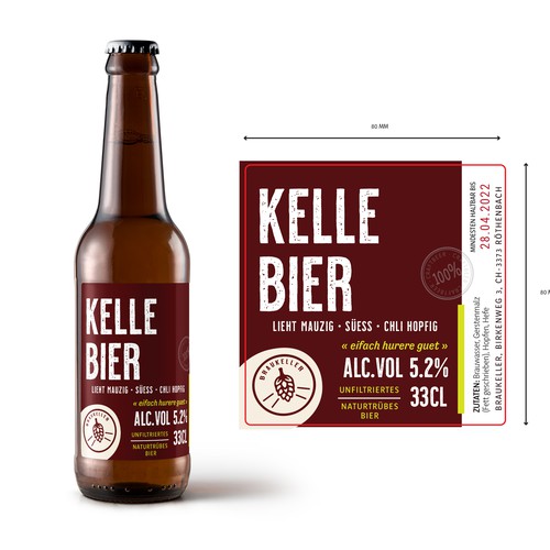 Microbrauerei: Bierflasche sucht Etikettendesign Design by Krasi Miletieva