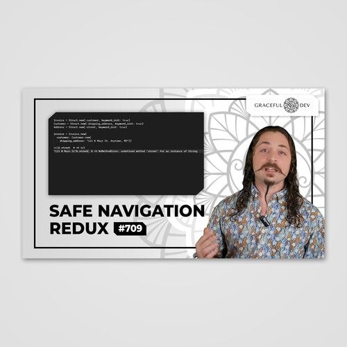 Video (YouTube etc.) Thumbnail Template for Software Development Screencast Episodes Design by Why Design