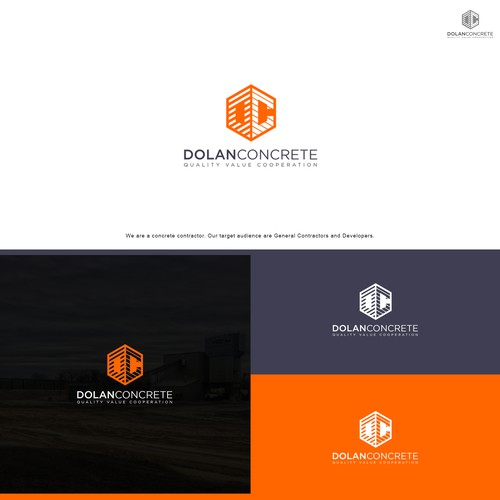 Dolan Concrete Logo Design by Brainify