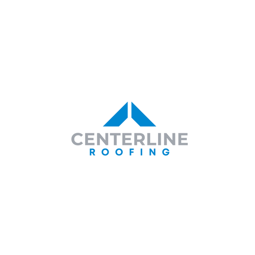 Centerline Roofing logo design contest. Design by LivRayArt