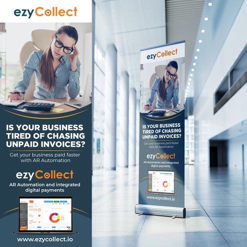 B2B Saas Pull Up Banner for Trade Show Diseño de Sketch Media™