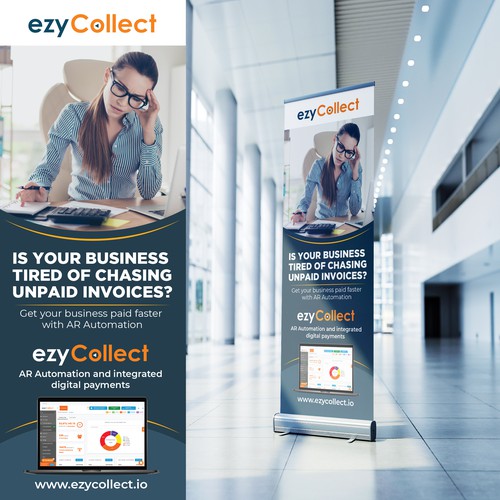 B2B Saas Pull Up Banner for Trade Show Design by Sketch Media™