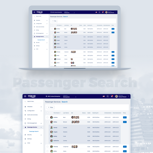 Otalio SPMS UI Design for the modern Cruise Ship Industry | Other web ...