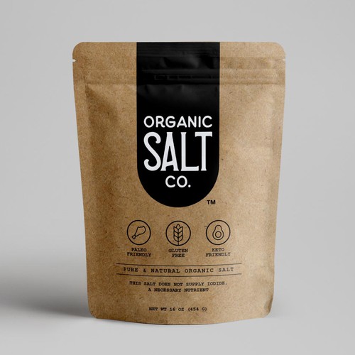 Stand-Up Pouch (Branded Salt Design) Design by Shereef_CM