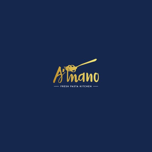 コンペ「A'mano- restaurant logo design」のデザイン by Anut Biggerさん 